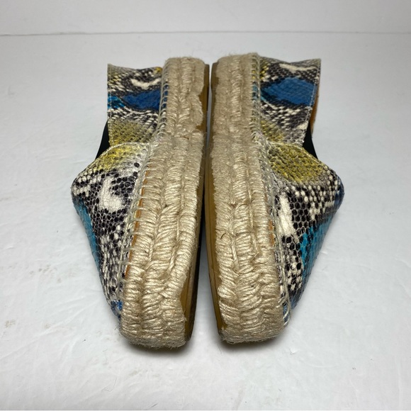 Kurt Geiger Morella Leather Rainbow Snake platform Espadrilles Multicolor SZ 8.5 - Picture 8 of 14
